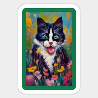 Cat Sticking Tongue Out 2 Sticker